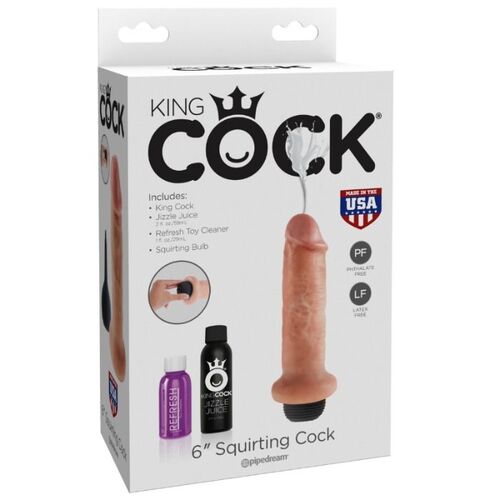 KING COCK - DILDO SQUIRTING 15.24 CM