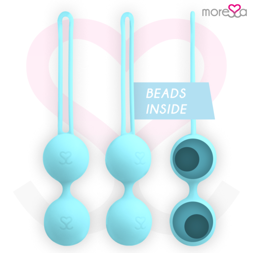 MORESSA - OSIAN TWO ENTRENAMIENTO SUELO PELVICO 101gr PREMIUM SILICONA TURQUESA