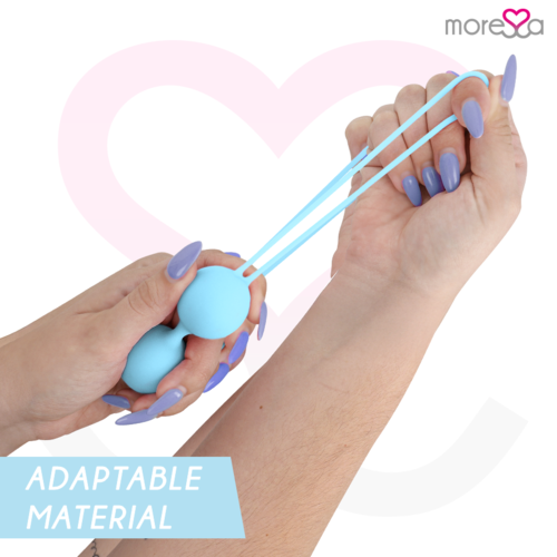 MORESSA - OSIAN TWO ENTRENAMIENTO SUELO PELVICO 101gr PREMIUM SILICONA TURQUESA