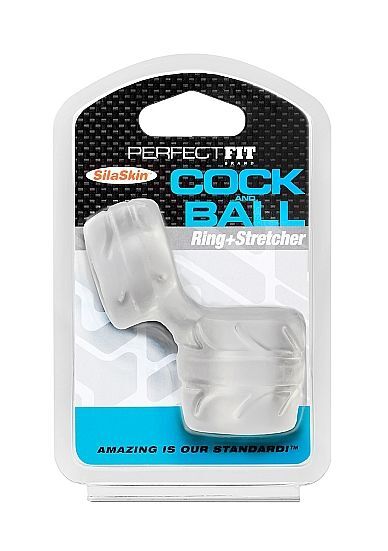 PERFECT FIT BRAND - SILASKIN COCK & BALL TRANSPARENTE