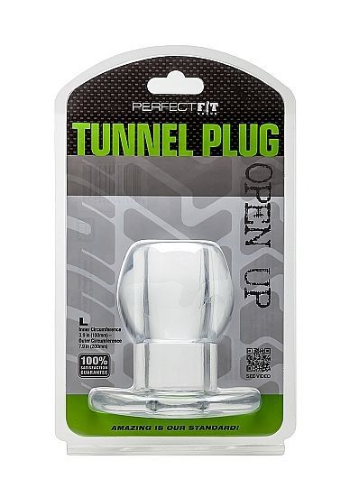PERFECT FIT BRAND - ASS TUNNEL PLUG SILICONA TRANSPARENTE L