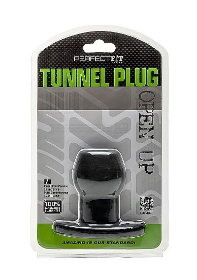 PERFECT FIT BRAND - ASS TUNNEL PLUG SILICONA NEGRO M